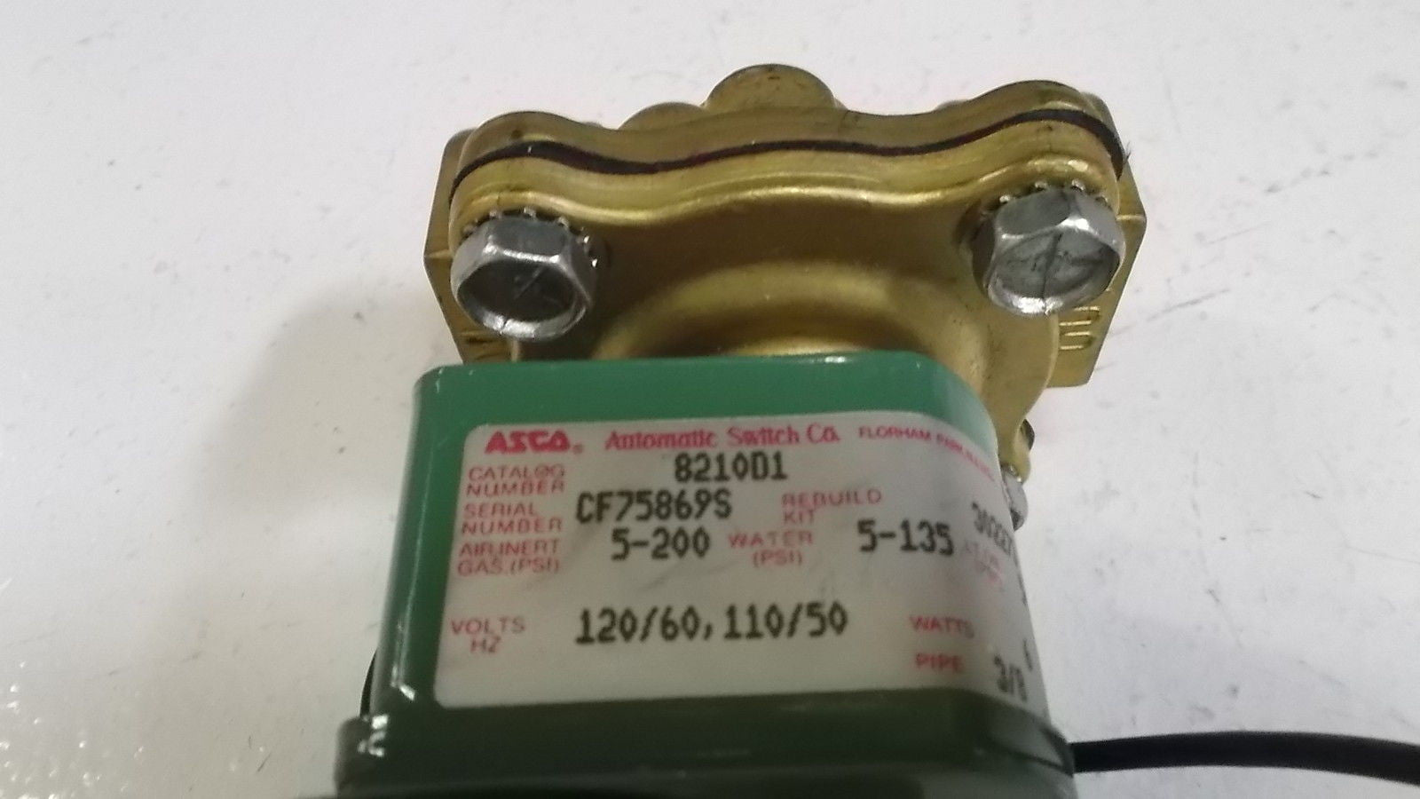 ASCO SOLENOID VALVE 8210D1 *USED*