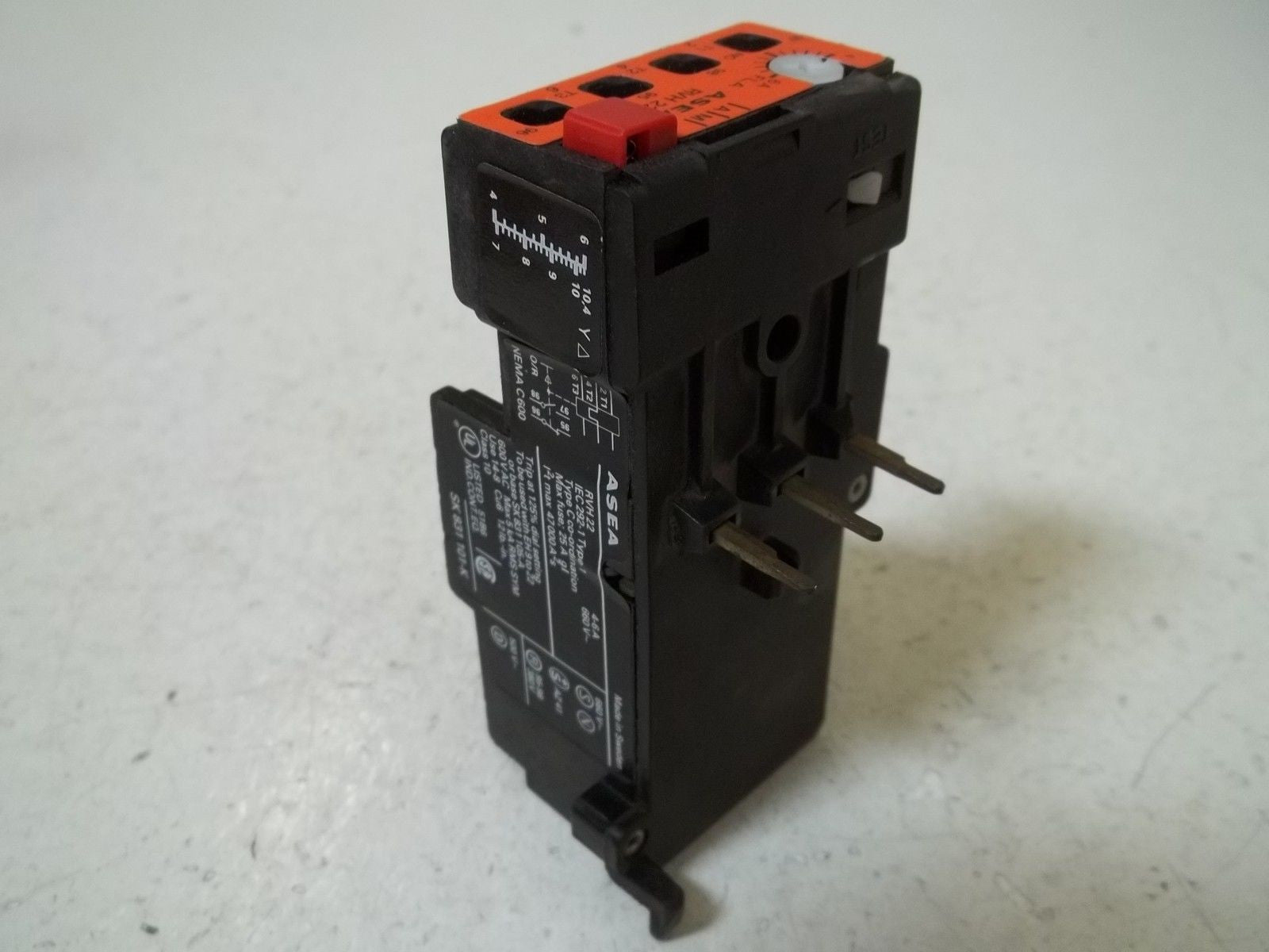 ASEA RVH22J O/L RELAY, 4-6A *NEW IN BOX*