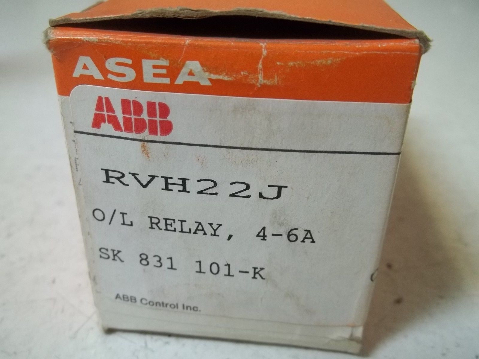 ASEA RVH22J O/L RELAY, 4-6A *NEW IN BOX*