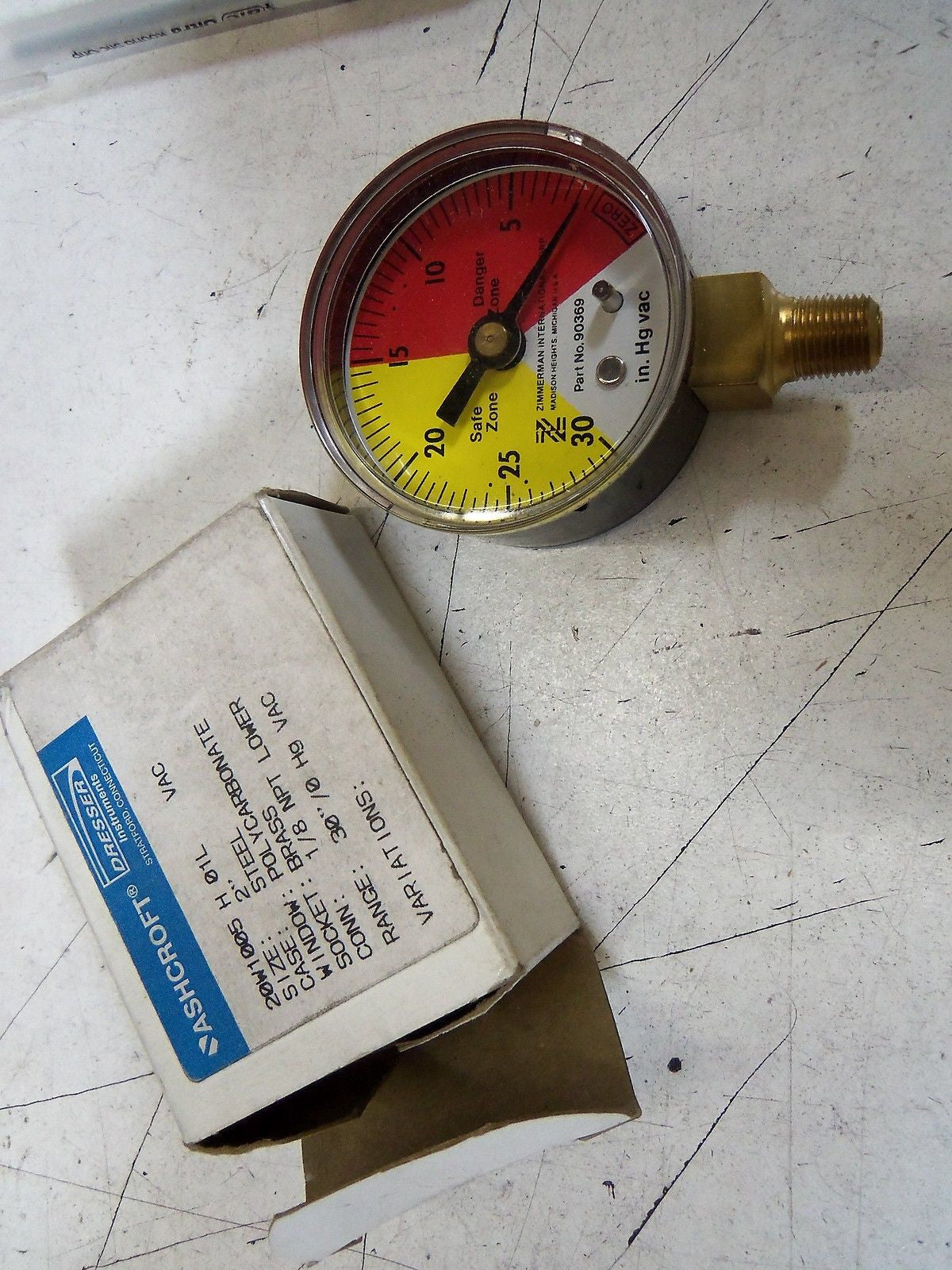 ASHCROFT 20W1005H01LVAC GAUGE 30"-0 Hg VAC *NEW IN BOX*