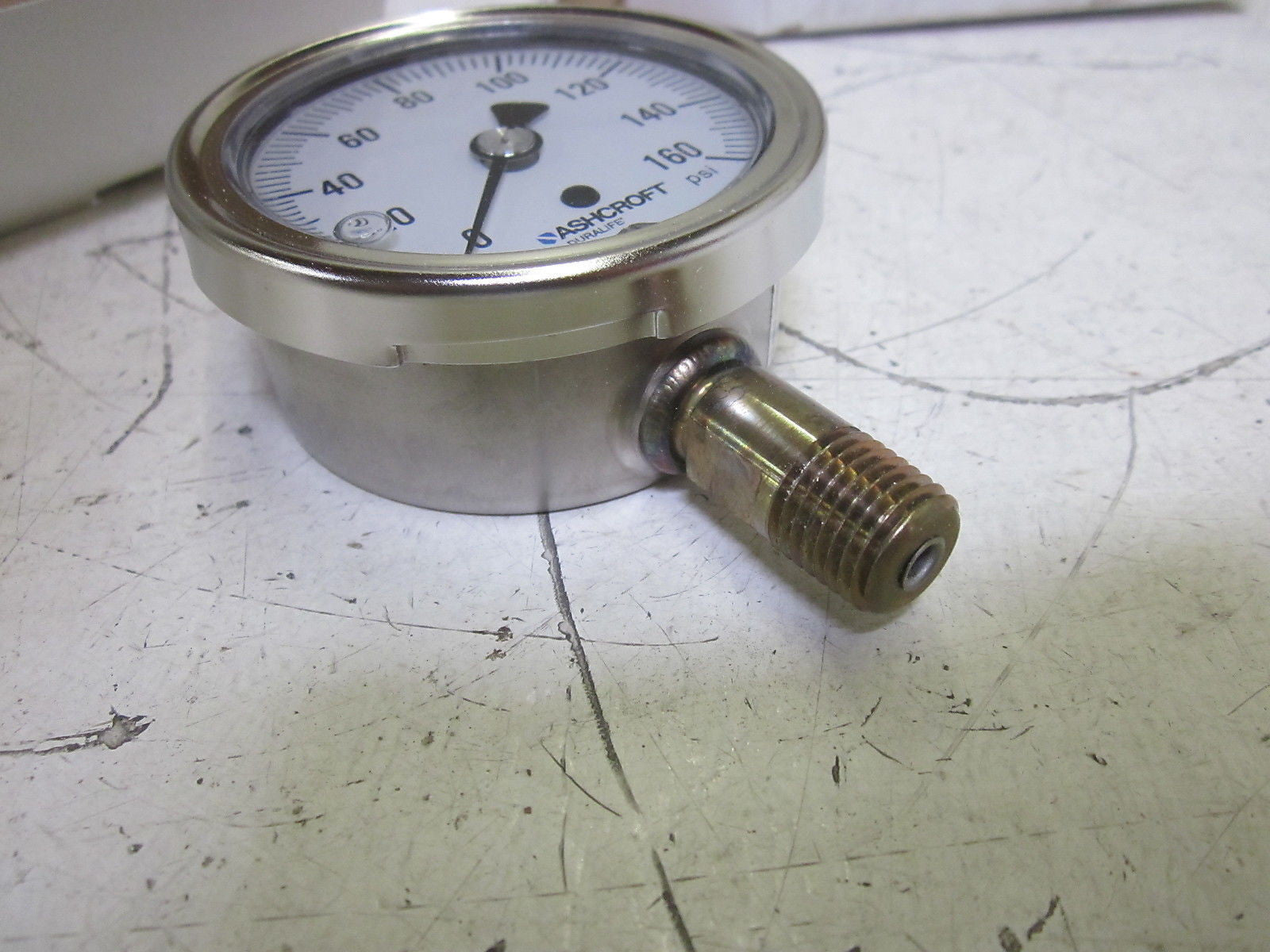 ASHCROFT 251009AWL02L-160# PRESSURE GAUGE 0-160 PSI *NEW IN BOX*
