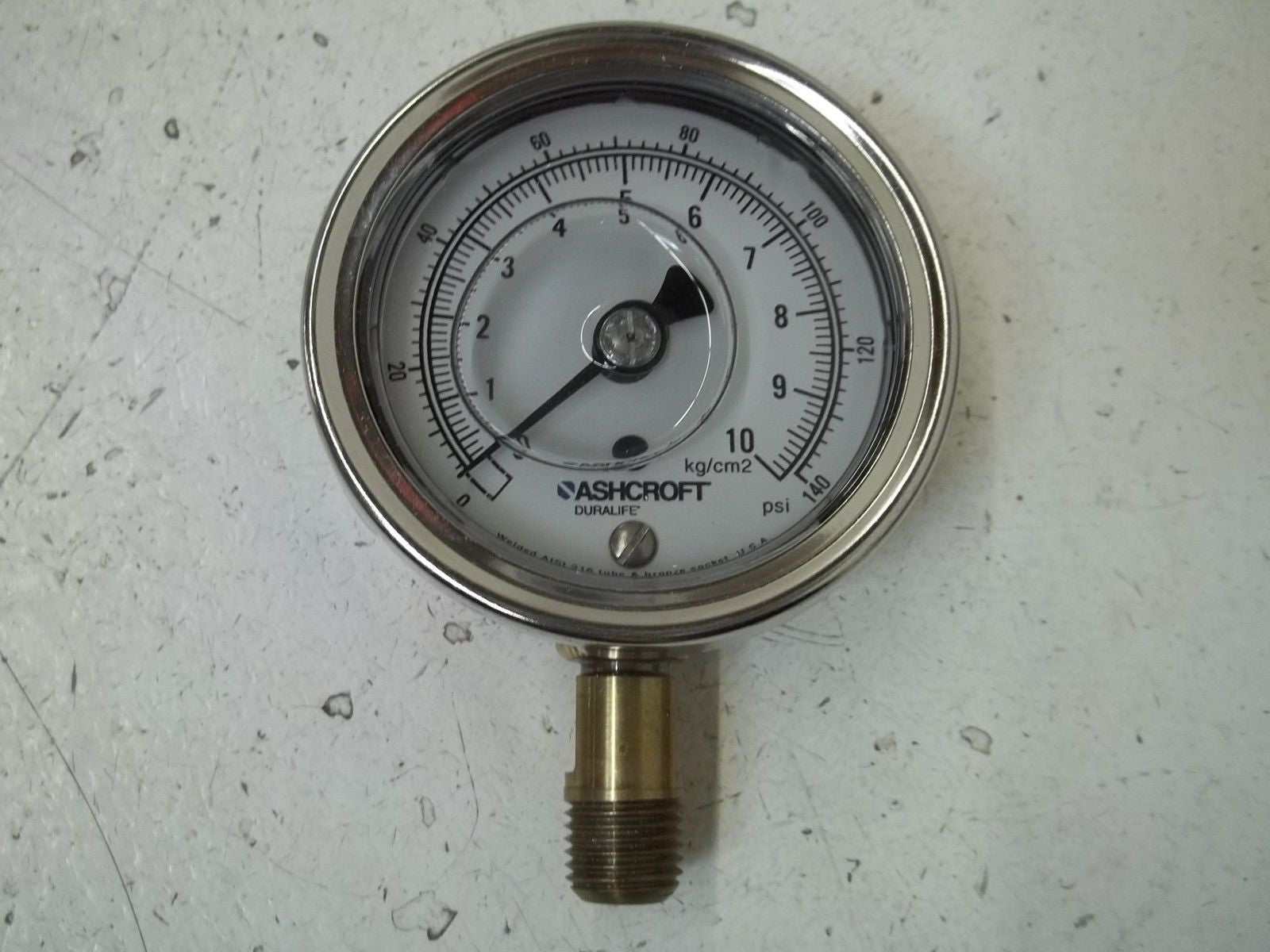 ASHCROFT 39322763 GAUGE PRESSURE 0-10PSI *NEW IN BOX*