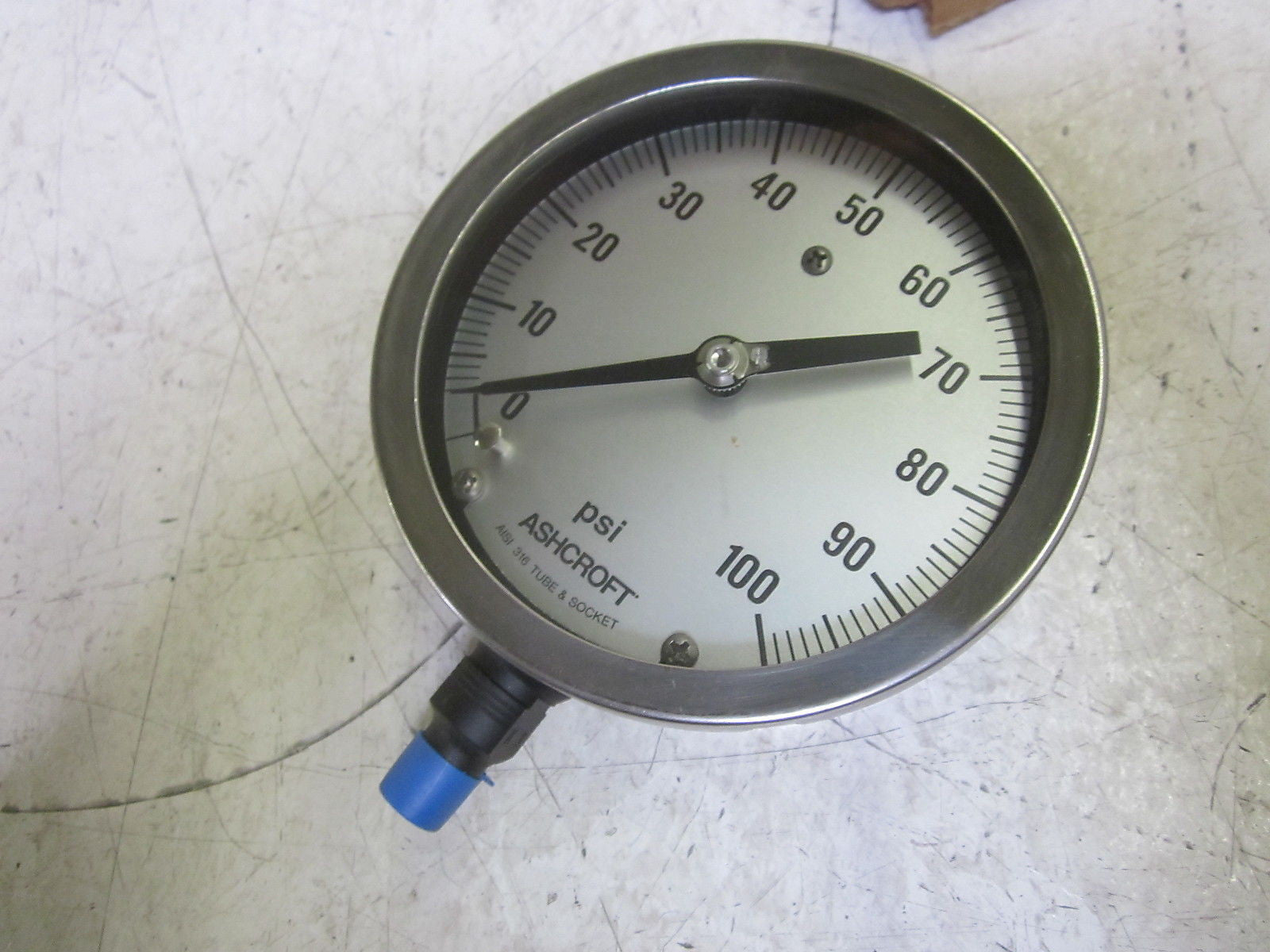 ASHCROFT 451009S02L-100# PRESSURE GAUGE 0-100 PSI *NEW IN BOX*