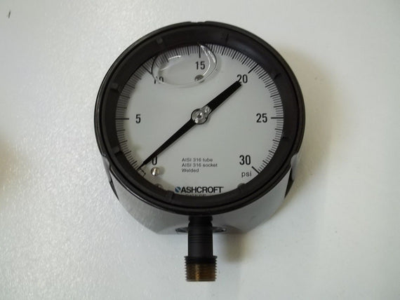 ASHCROFT 451279SSL04L-30# DURAGAUGE 0-30 PSI *NEW IN BOX*