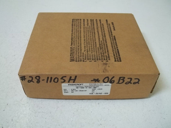 ASHCROFT 601009A02L-60# PRESSURE GAUGE 0-60 PSI *NEW IN BOX*