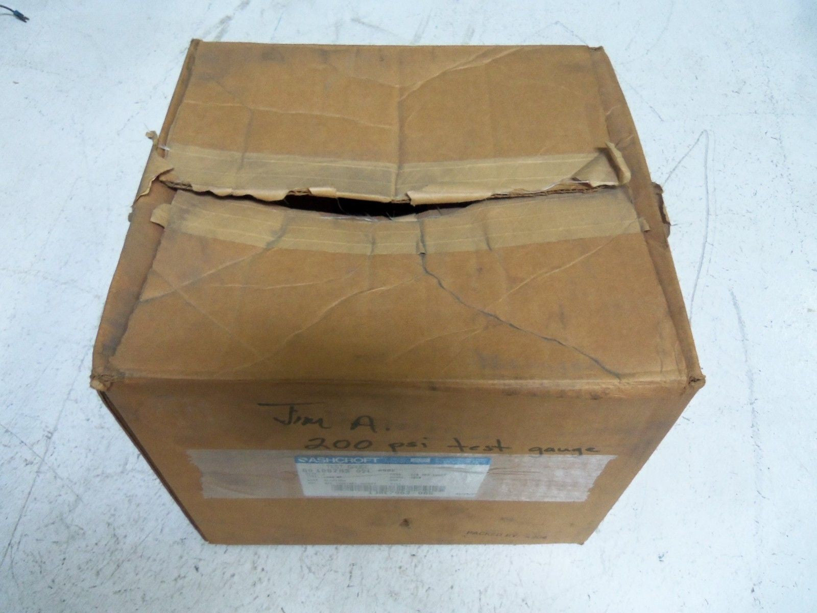 ASHCROFT 601082AS02L-200# TEST GAUGE 0-200 PSI *NEW IN BOX*
