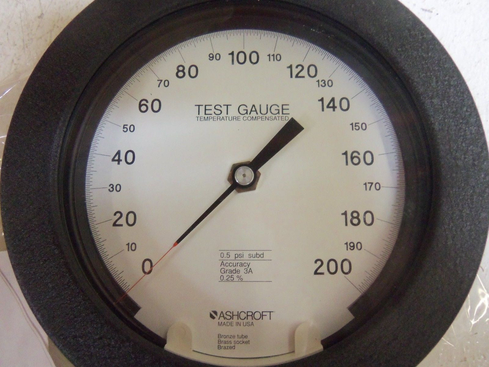 ASHCROFT 601082AS02L-200# TEST GAUGE 0-200 PSI *NEW IN BOX*