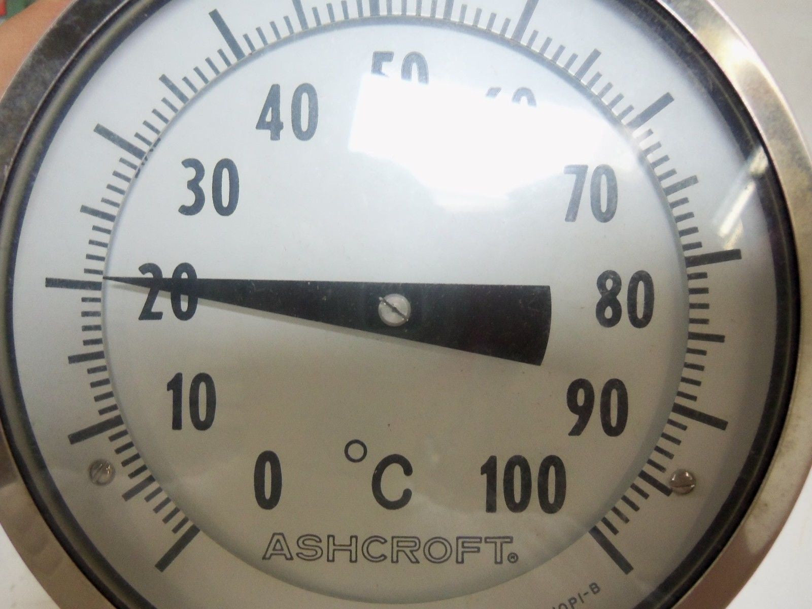 ASHCROFT 50EI60R180-0/100C BIMETAL THERMOMETER 18" STEM *NEW IN BOX*