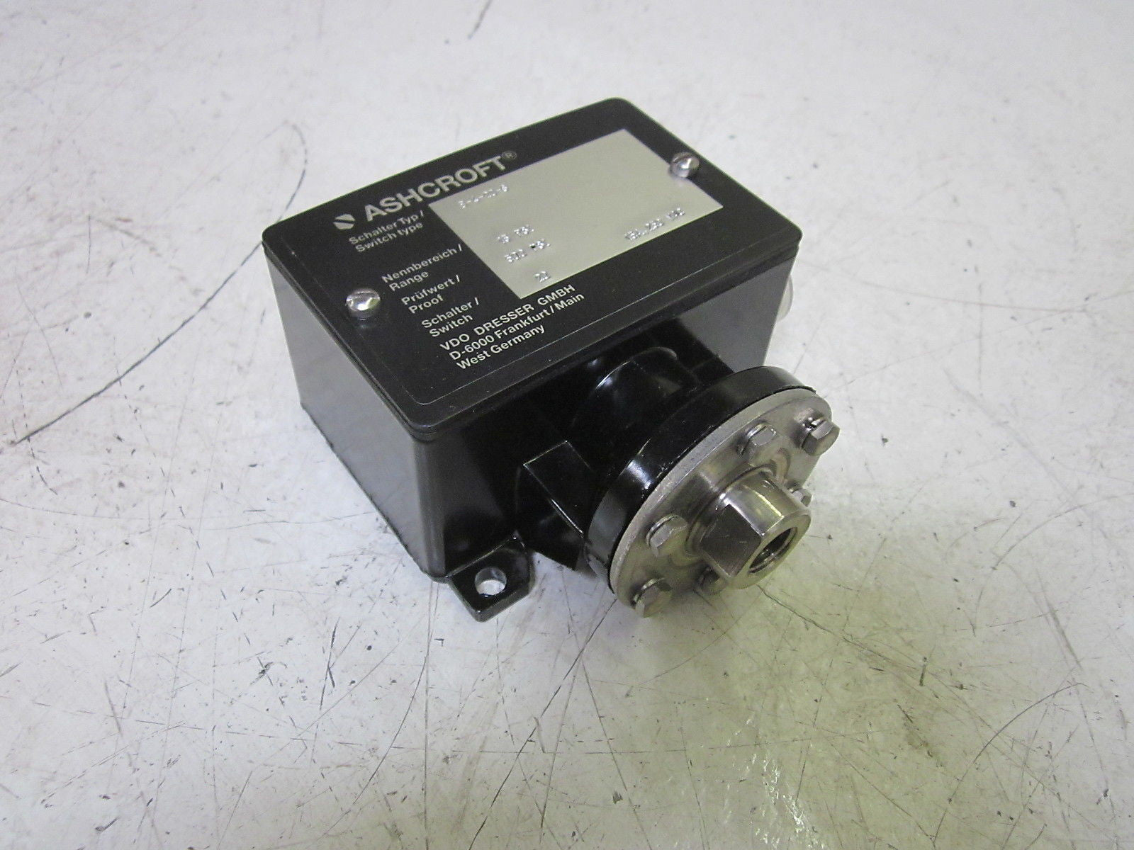 ASHCROFT B-4-20-S PRESSURE SWITCH 15A 250VAC 15-500PSI *NEW NO BOX*