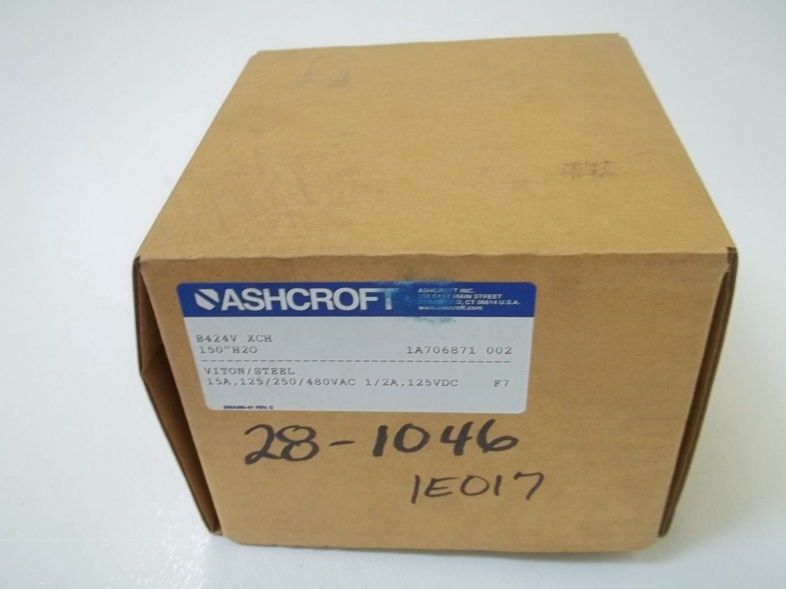 ASHCROFT B424VXCH PRESSURE SWITCH 150" WC *NEW IN BOX*