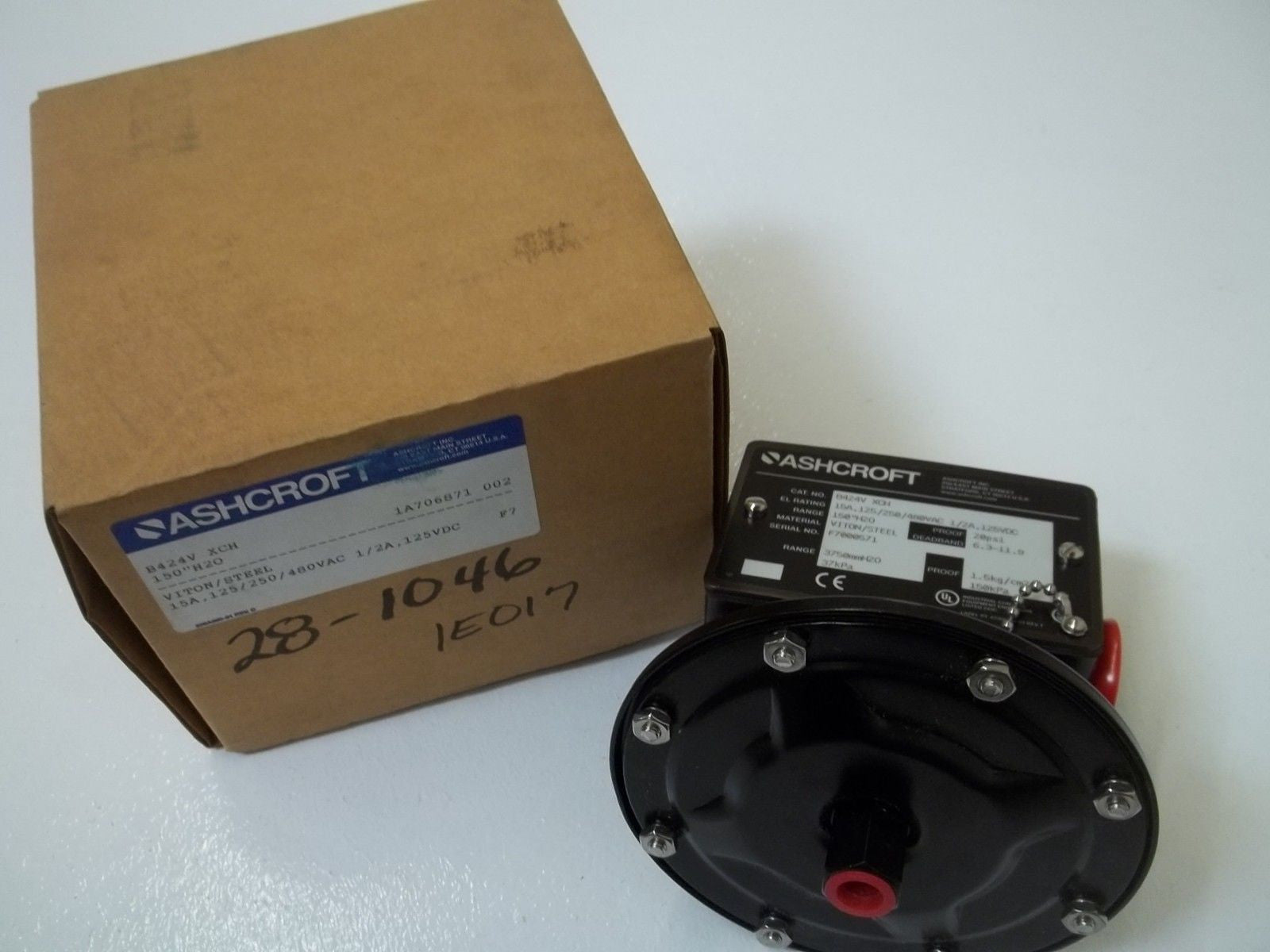 ASHCROFT B424VXCH PRESSURE SWITCH 150" WC *NEW IN BOX*