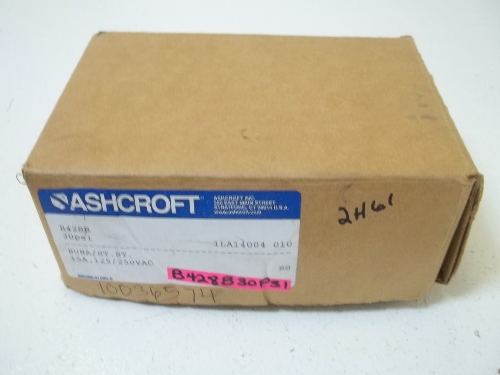 ASHCROFT B428B PRESSURE CONTROL SWITCH *NEW IN BOX*