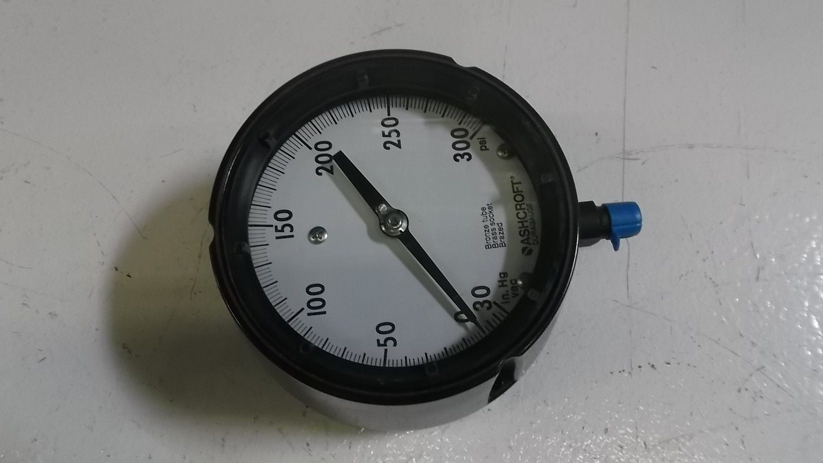 ASHCROFT 4510279AS02L-30IMV&300# DURAGAUGE 30-0 IMV 0-300 PSI *NEW IN BOX*