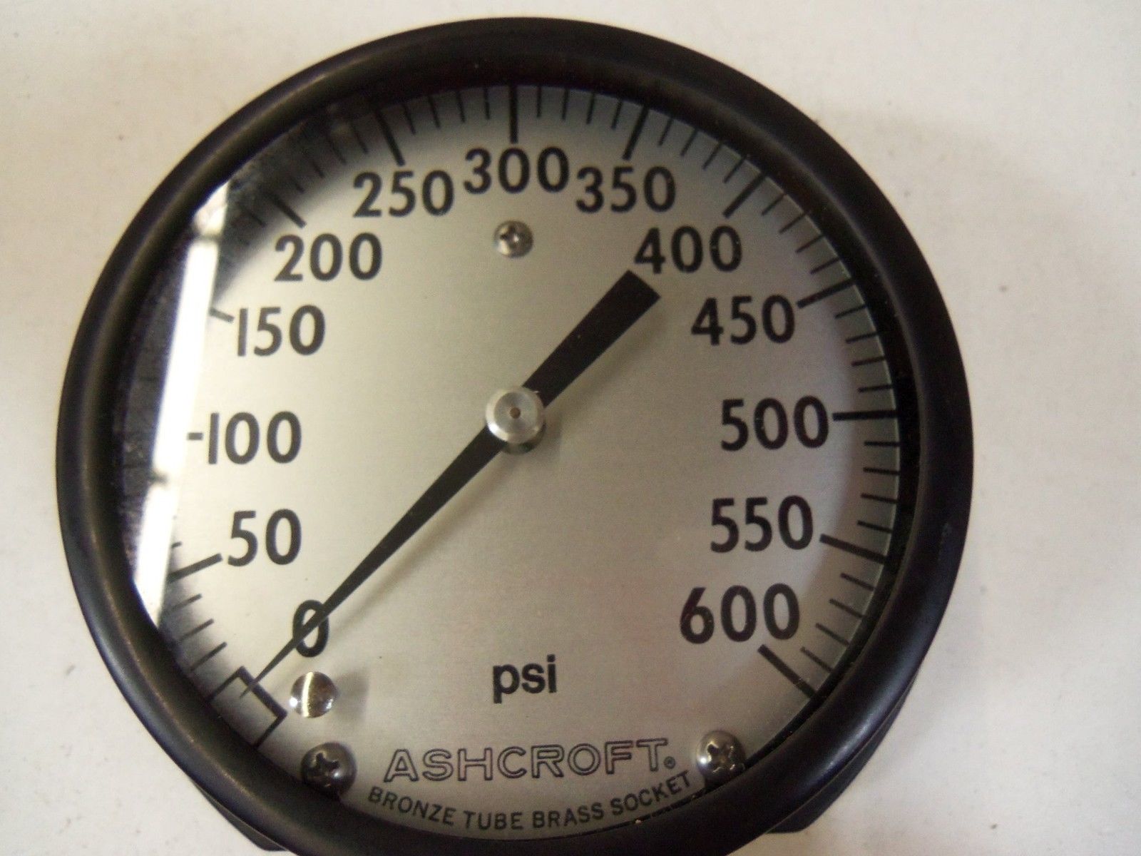ASHCROFT 451010A02L-600# PRESSURE GAUGE 0-600 PSI *NEW IN BOX*