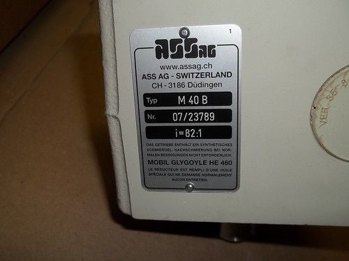 ASSAG REDUCER M40B *NEW IN BOX*