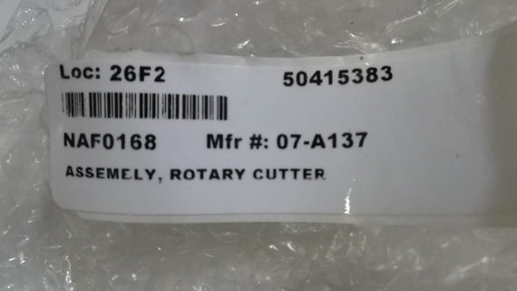 ASSEMBLY ROTARY CUTTER 07-A137 *NEW NO BOX*