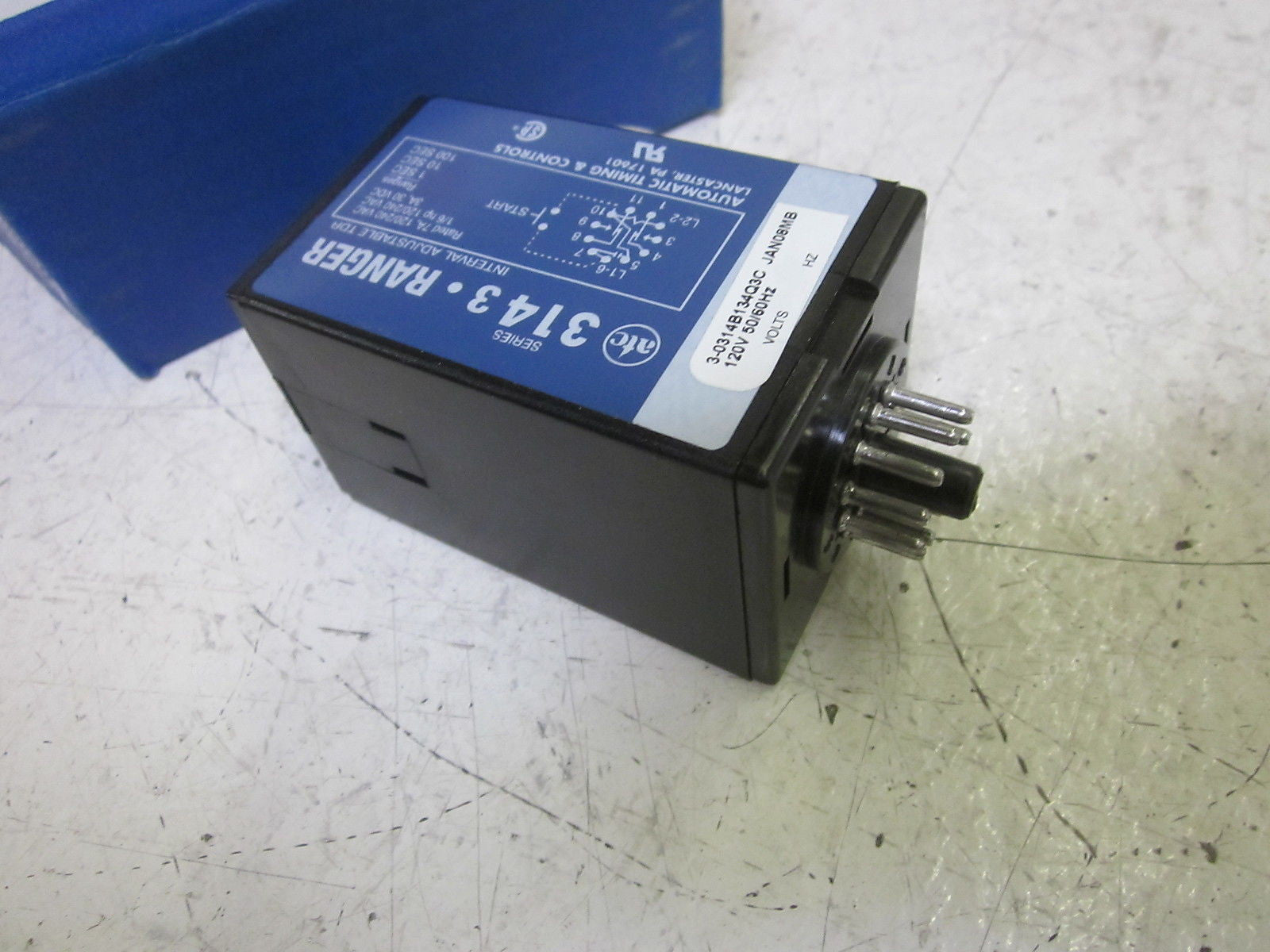 ATC 3-0314B134Q3C JAN08MB TIMER 0-1.00 SEC. 120V *NEW IN BOX*