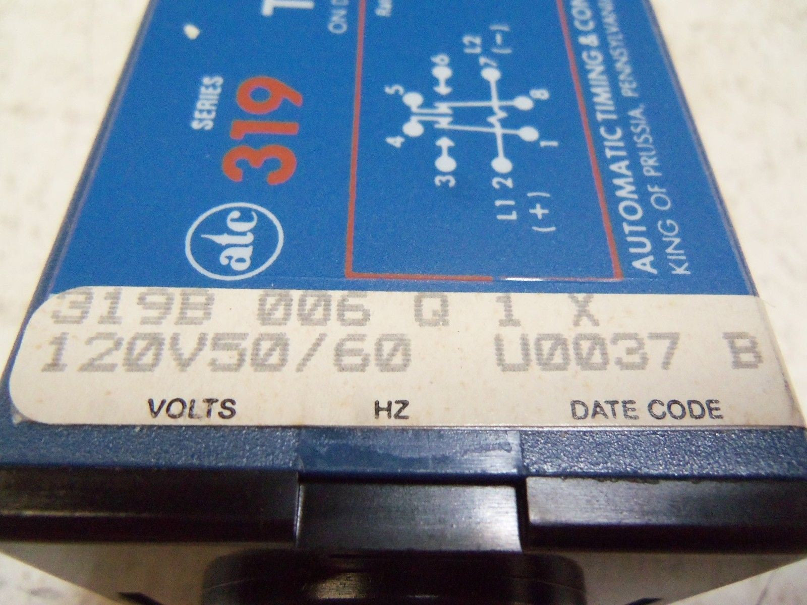 ATC 319B-00G-Q-1-X ADJUSTABLE TIMING RELAY *NEW IN BOX*