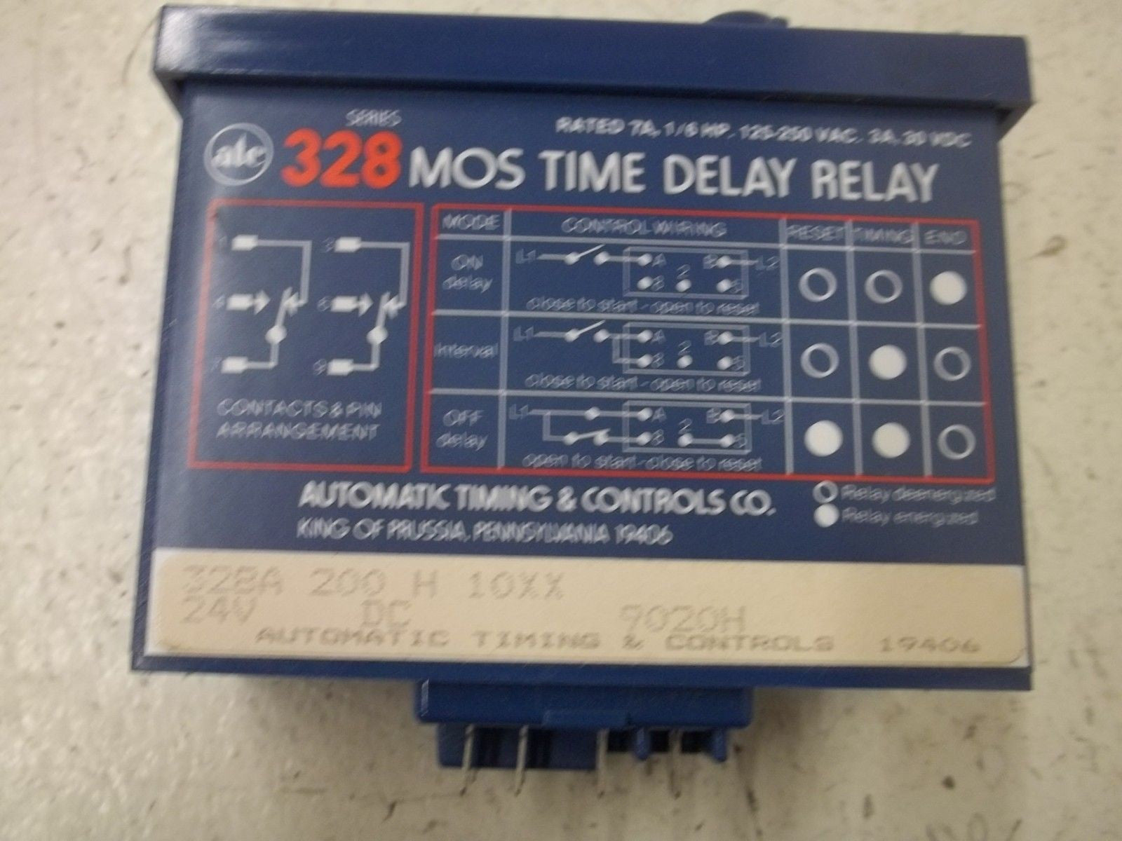 ATC 328A200H10XX TIME DELAY RELAY *NEW IN BOX*
