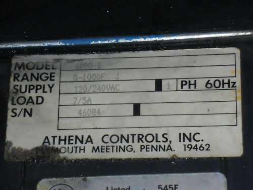 ATHENA CONTROLS 4000-B