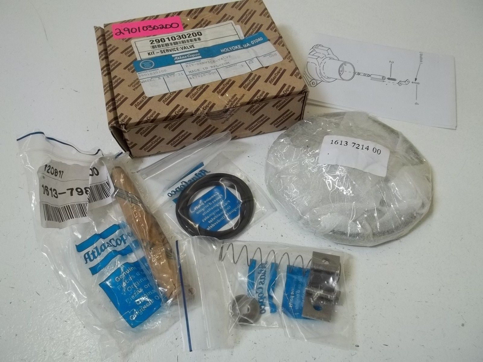 ATLAS COPCO 2901030200 KIT-SERVICE:VALVE *NEW IN BOX*
