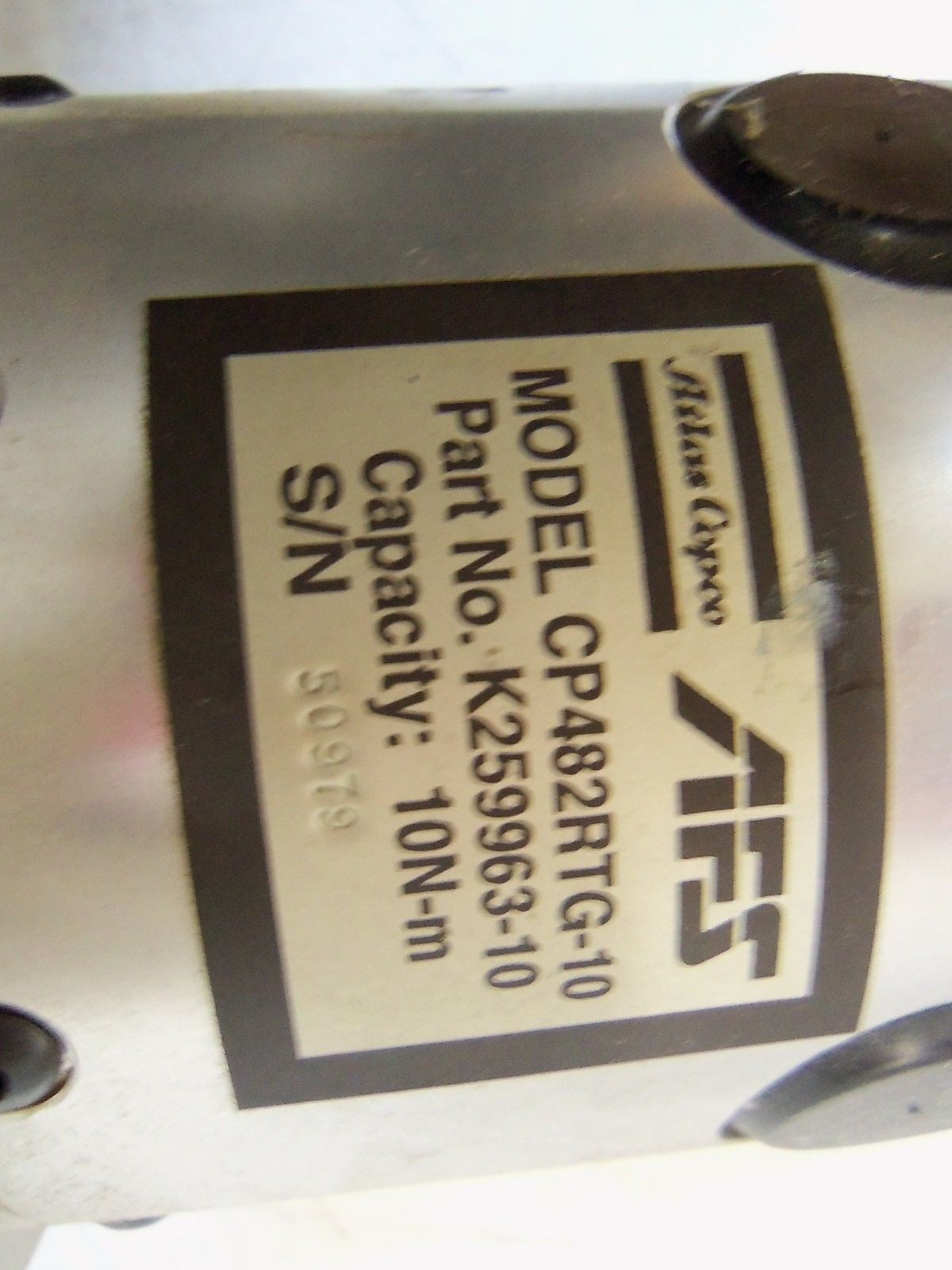ATLAS COPCO K257106 SERVO MOTOR WITH CR482RTG-10 REDUCER *USED*