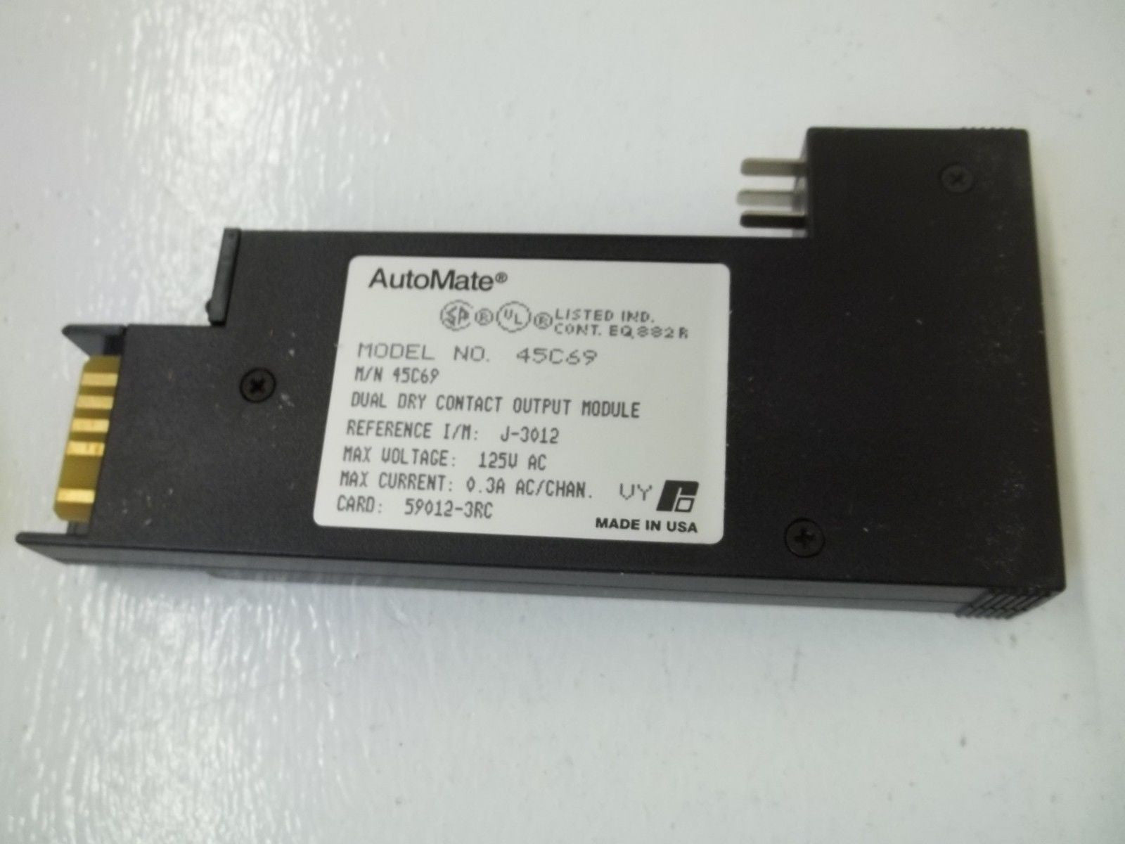 AUTOMATE 45C69 DUAL DRY CONTACT OUTPUT MODULE *NEW IN BOX*