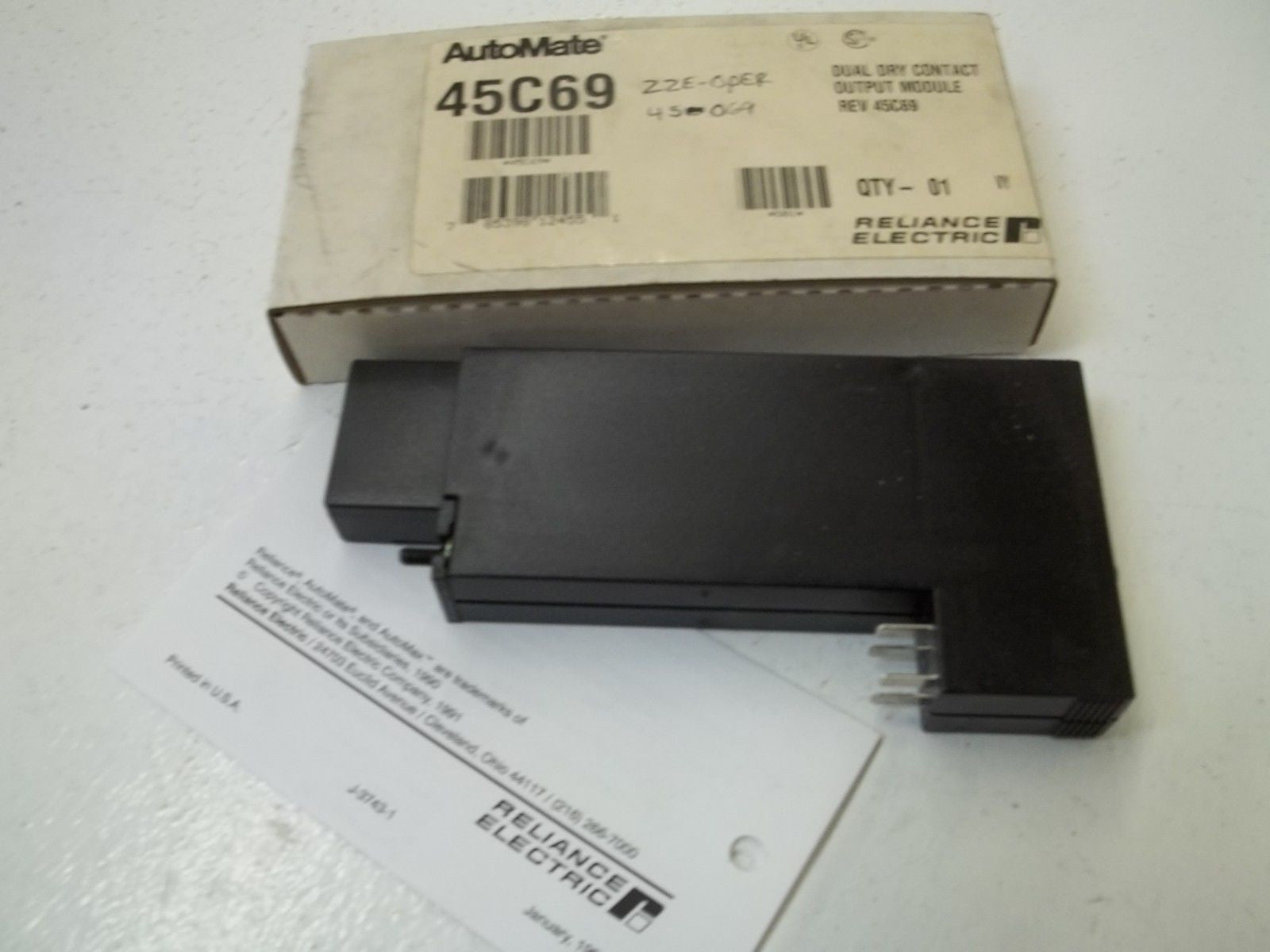 AUTOMATE 45C69 DUAL DRY CONTACT OUTPUT MODULE *NEW IN BOX*