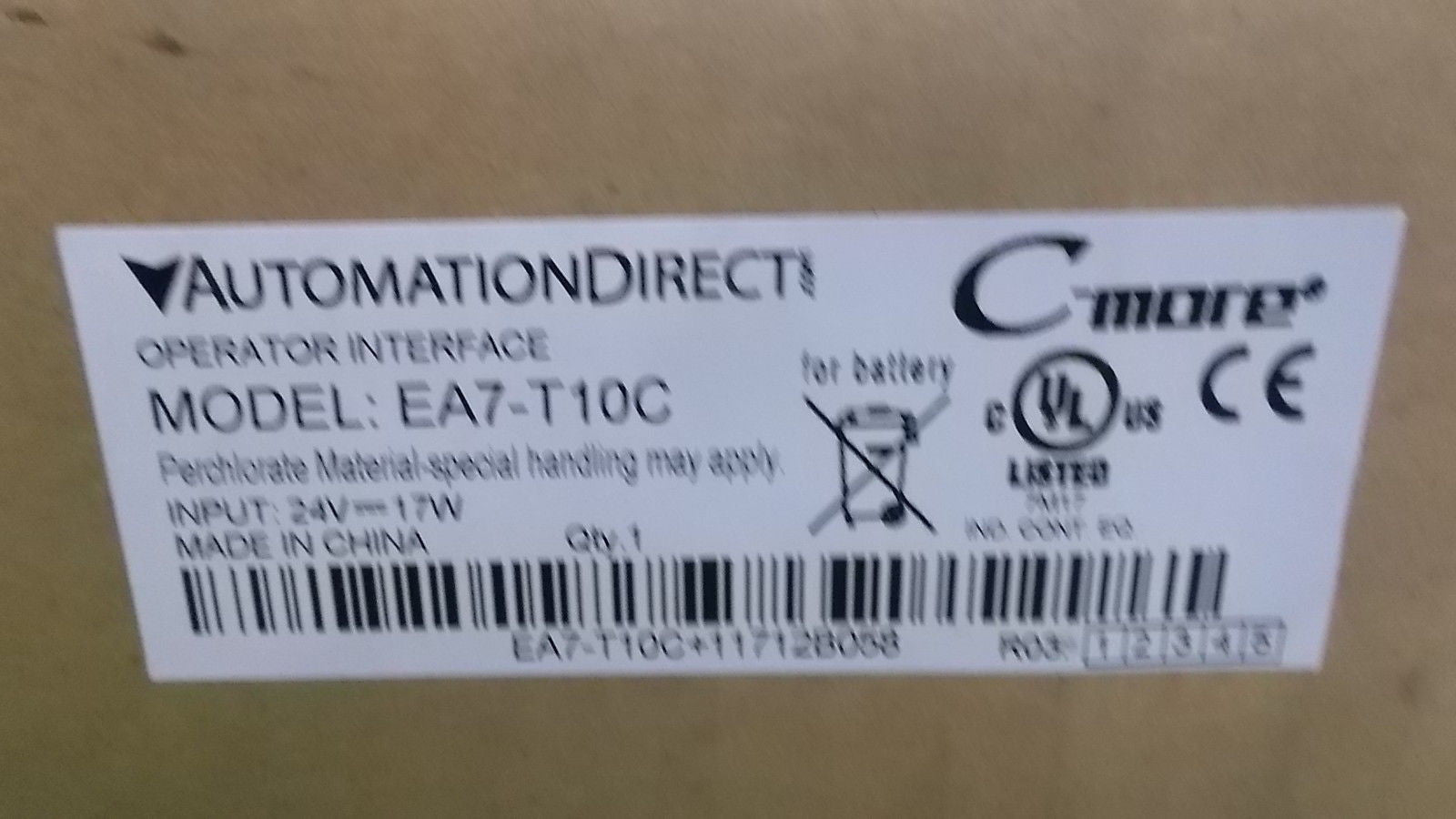 AUTOMATION DIRECT EA7-T10C OPERATOR INTERFACE TOUCH PANEL *NEW IN BOX*