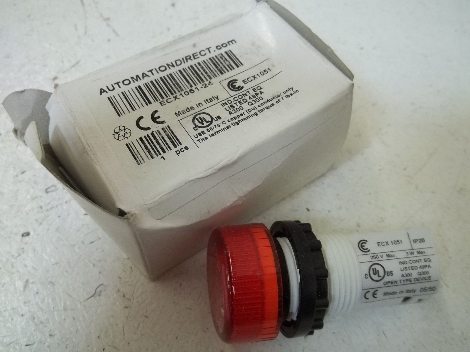AUTOMATION DIRECT ECX1051-24 PLASTIC INDICATOR LIGHT *NEW IN BOX*