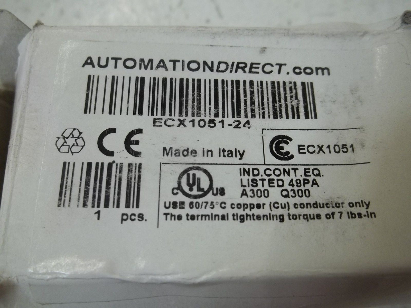 AUTOMATION DIRECT ECX1051-24 PLASTIC INDICATOR LIGHT *NEW IN BOX*