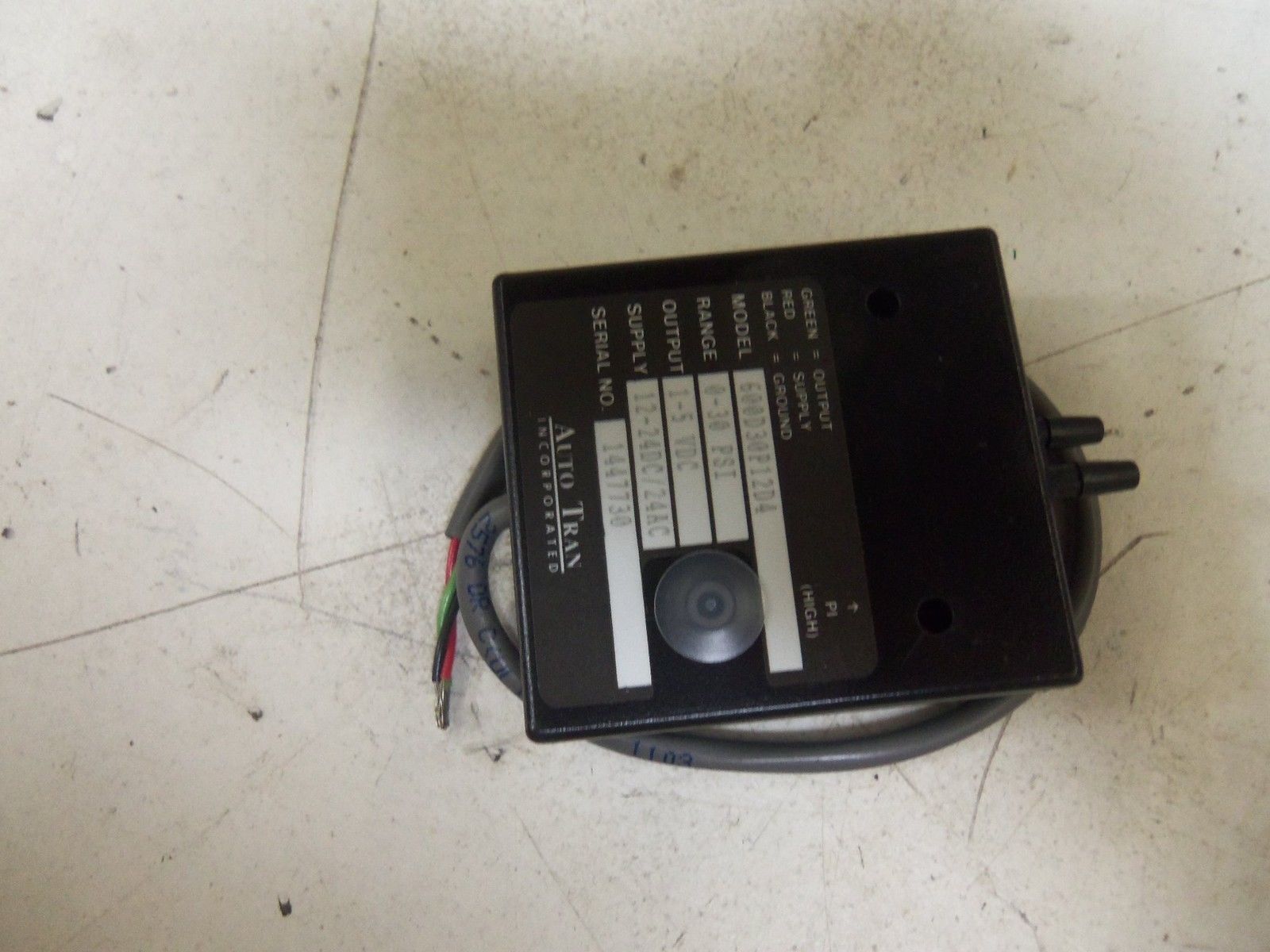 AUTO TRAN 600D30P12D4 0-30 PSI *NEW NO BOX*
