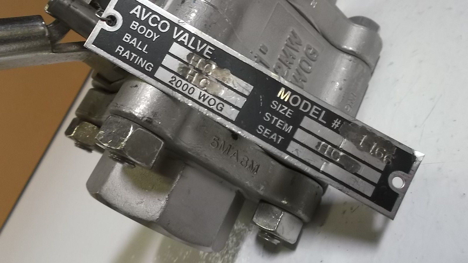 AVCO BALL VALVE 116 *USED*