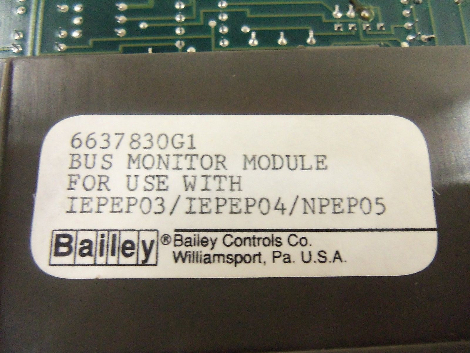 BAILEY 6637830G1 BUS MONITOR MODULE *NEW NO BOX*