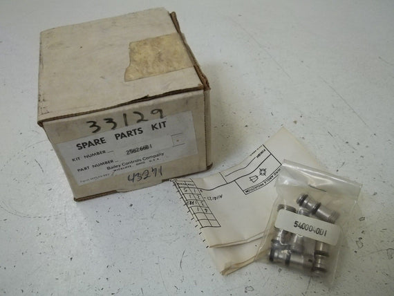 BAILEY CONTROLS COMPANY 258266B1 SPARE PARTS KIT *NEW IN BOX*