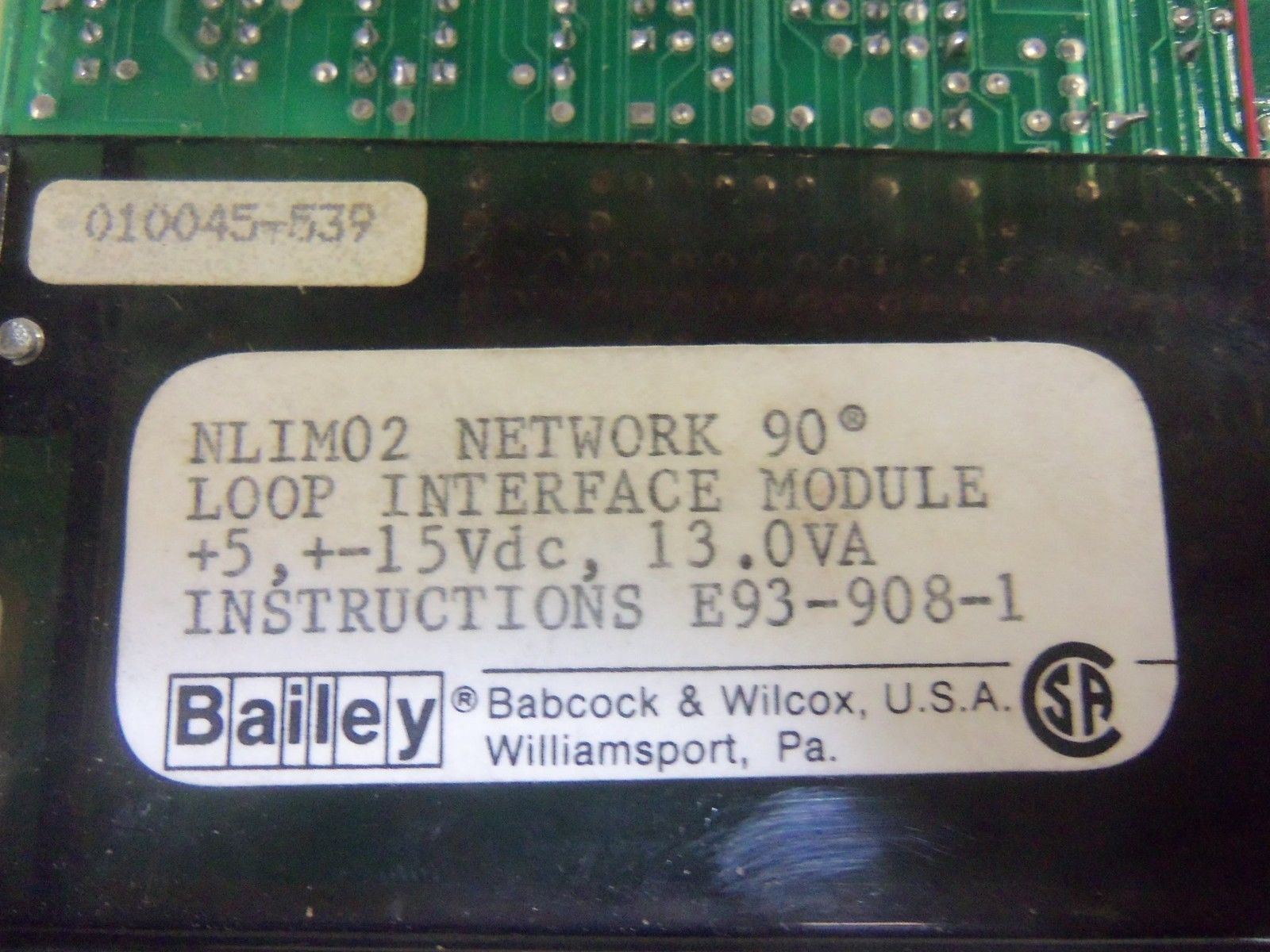 BAILEY NLIM02 *USED*
