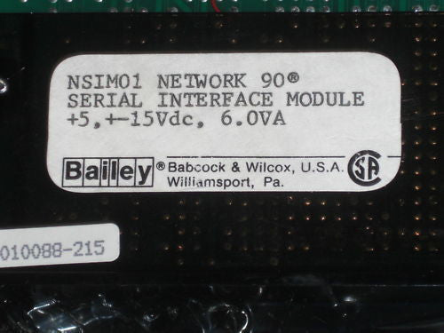 BAILEY SERIAL INTERFACE NSIM01 *NEW*