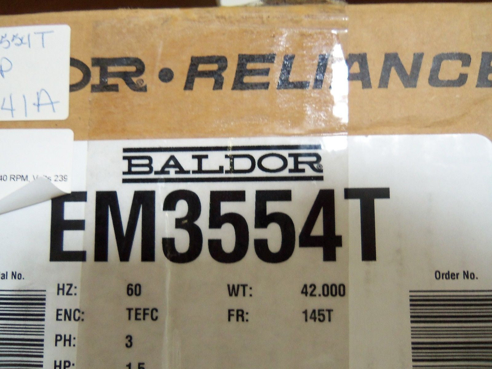 BALBOR EM3554T *NEW IN BOX*