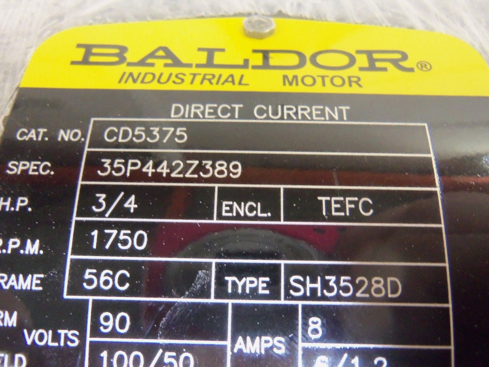 BALDOR CD5375 MOTOR *NEW NO BOX*