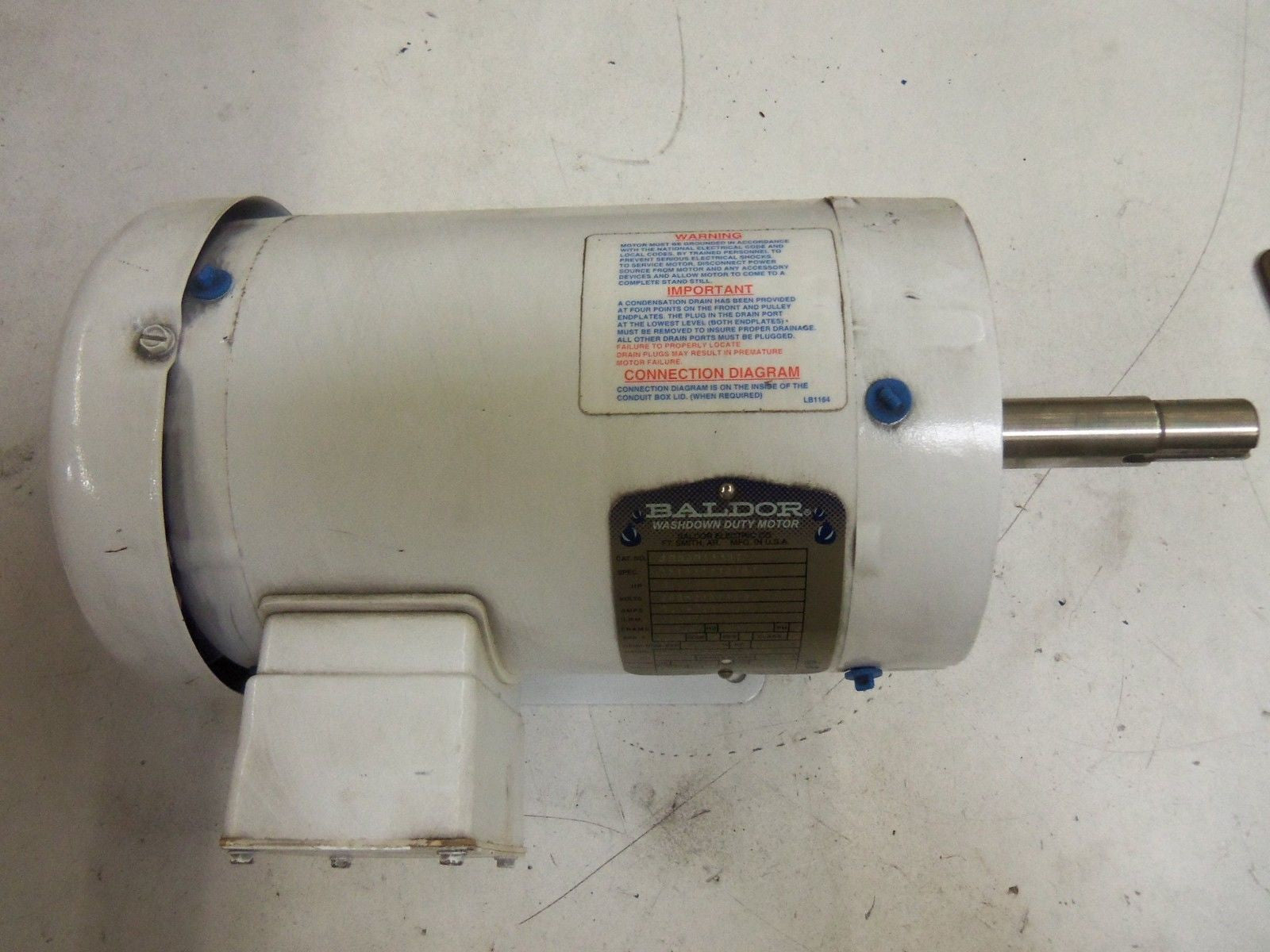 BALDOR JMWDM3559T WASHDOWN DUTY MOTOR 35T937T123G1 3 HP 3450 RPM *NEW NO BOX*
