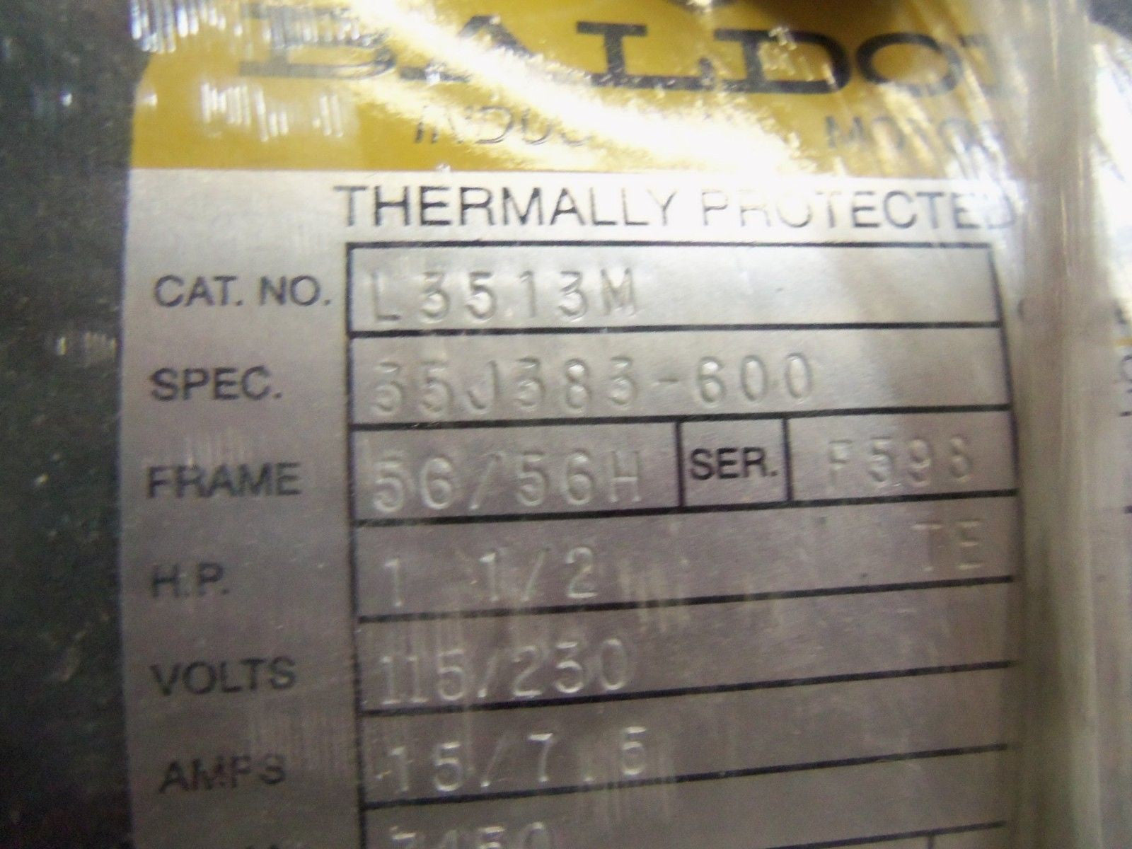 BALDOR L3513M MOTOR *NEW IN BOX*