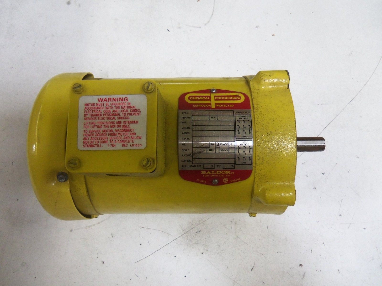 BALDOR VCP3545 ELECTRIC MOTOR 34-3227-282 1 HP 3450 RPM *NEW NO BOX*