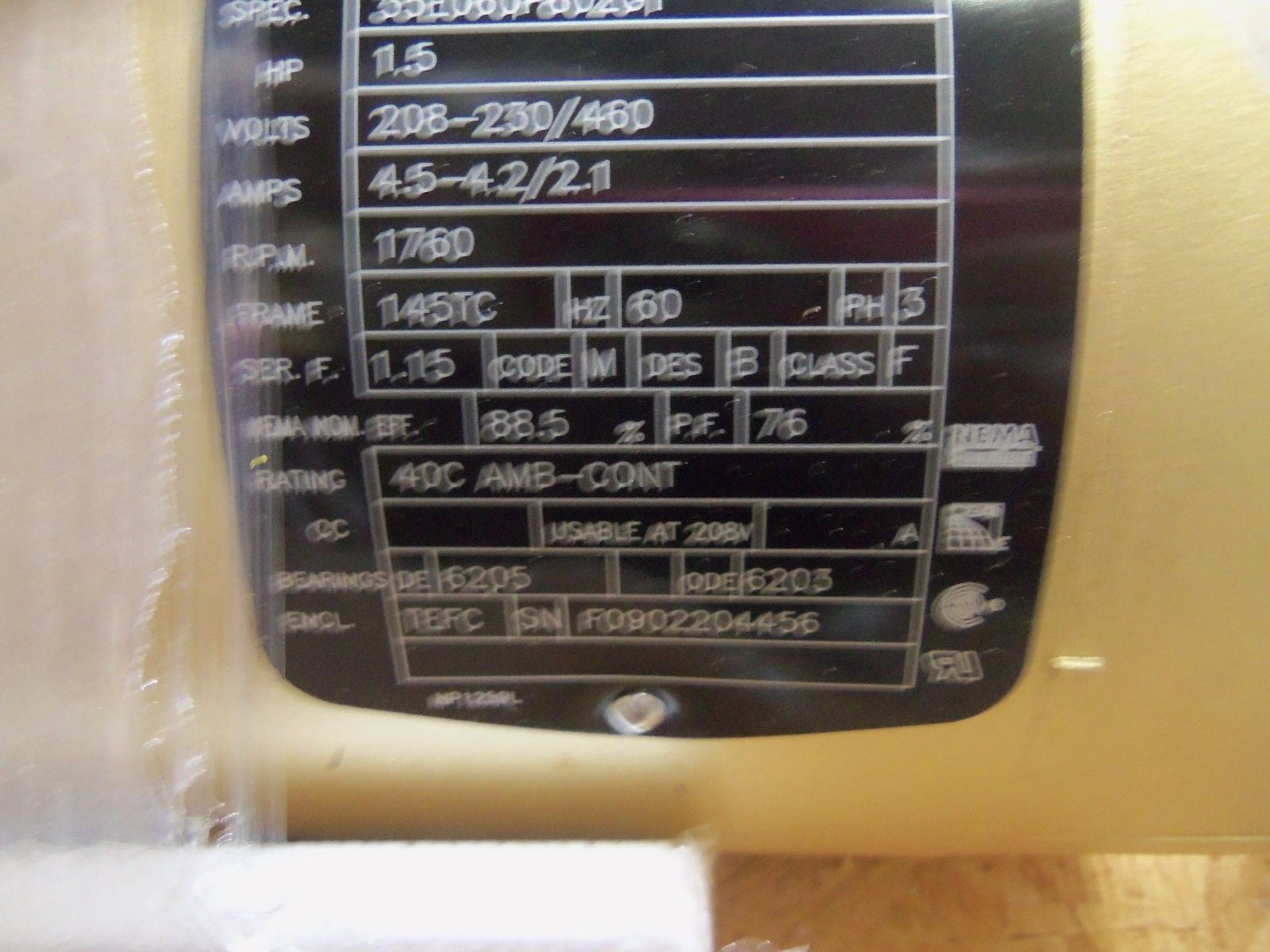 BALDOR VEBM3554T MOTOR *NEW IN BOX*