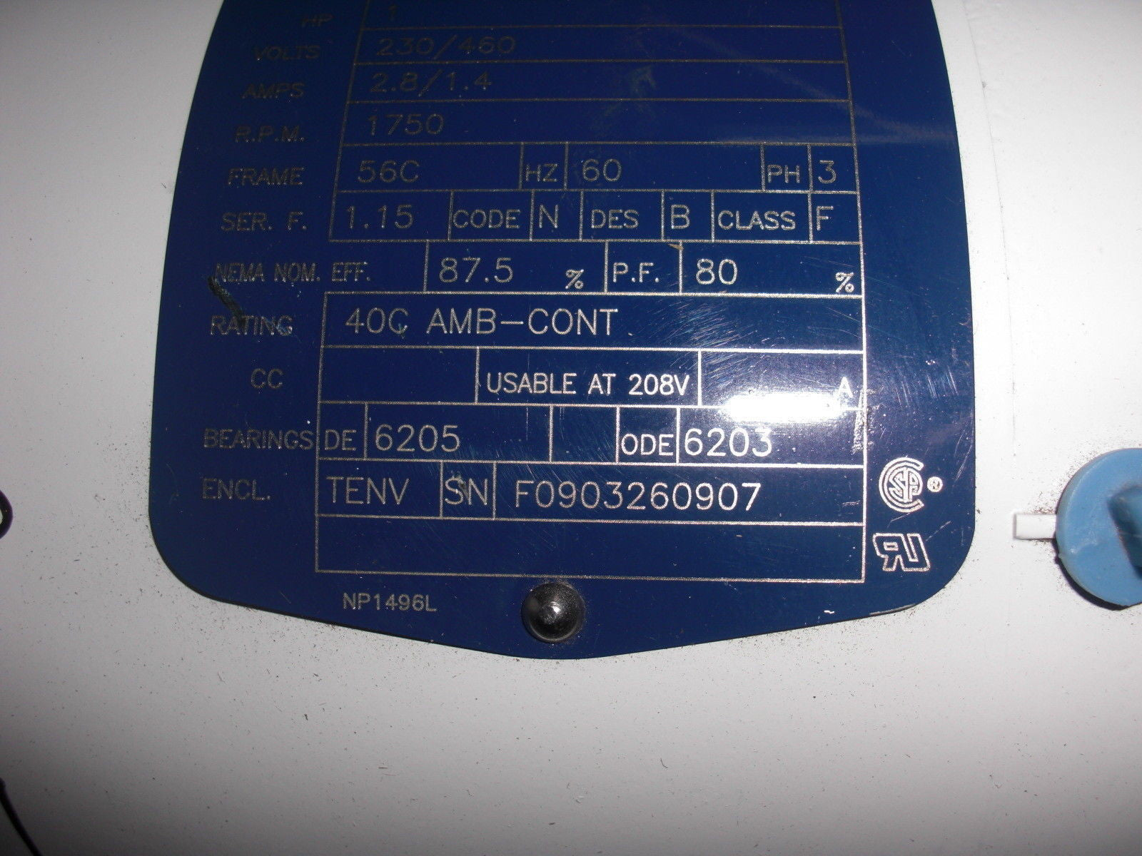 BALDOR VEWDM3546 *USED*