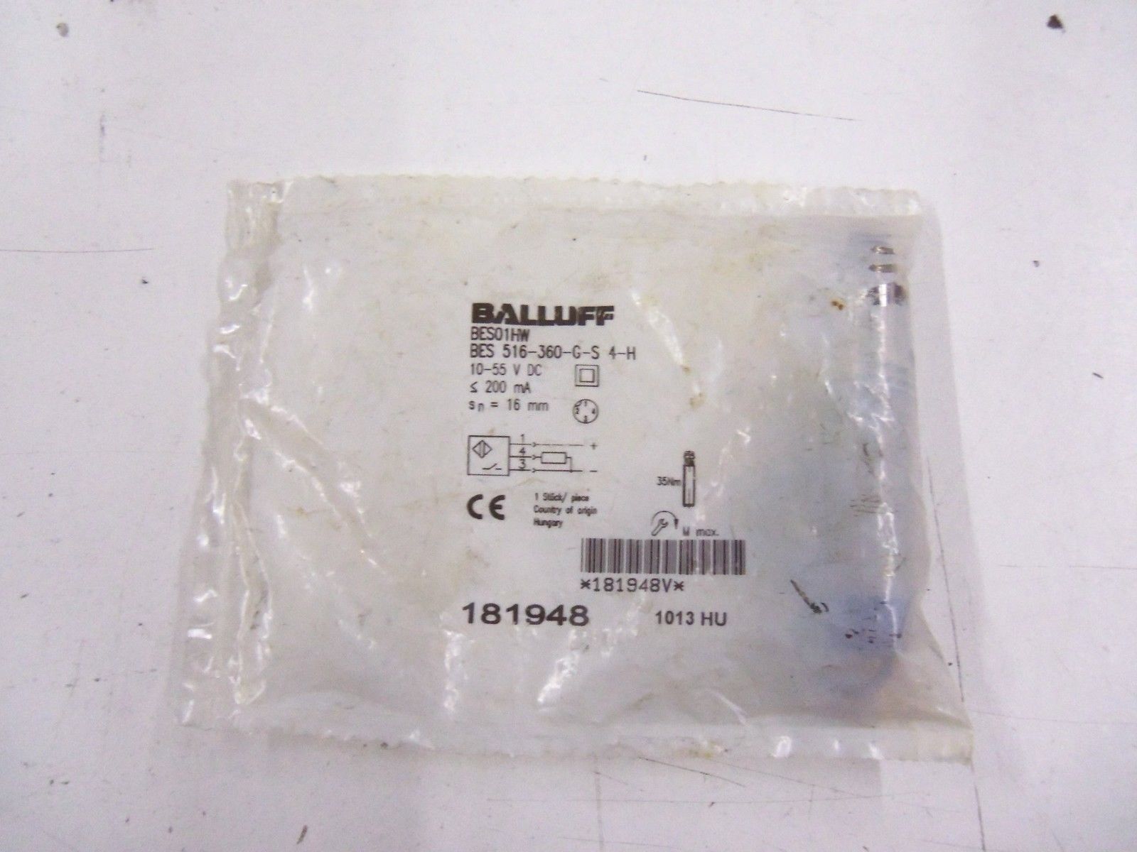 BALLUFF BES 516-360-G-S4-H *NEW IN FACTORY BAG*