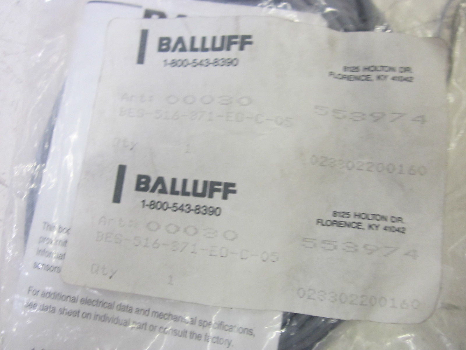 BALLUFF BES 516-371-EO-C PROXIMITY SENSOR 10-30VDC *USED*
