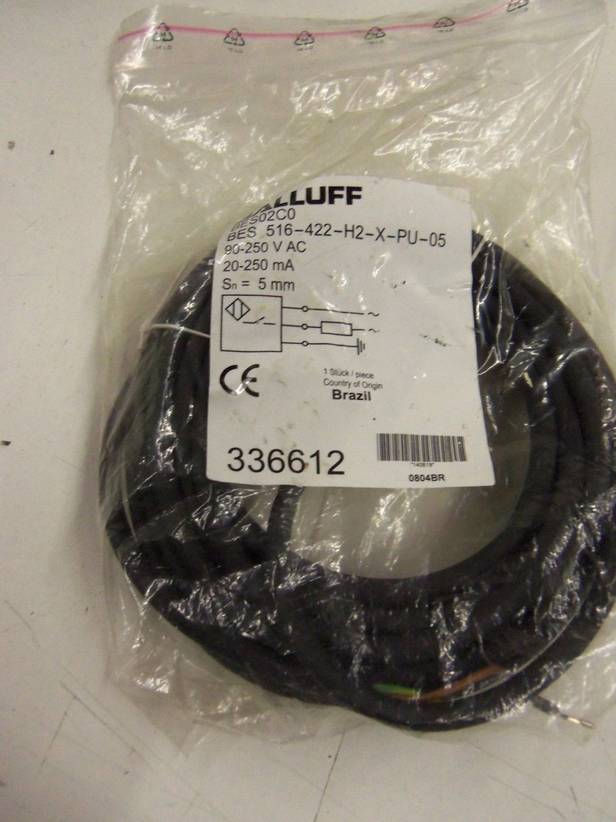 BALLUFF BES 516-422-H2-X-PU-05 *NEW IN BAG*