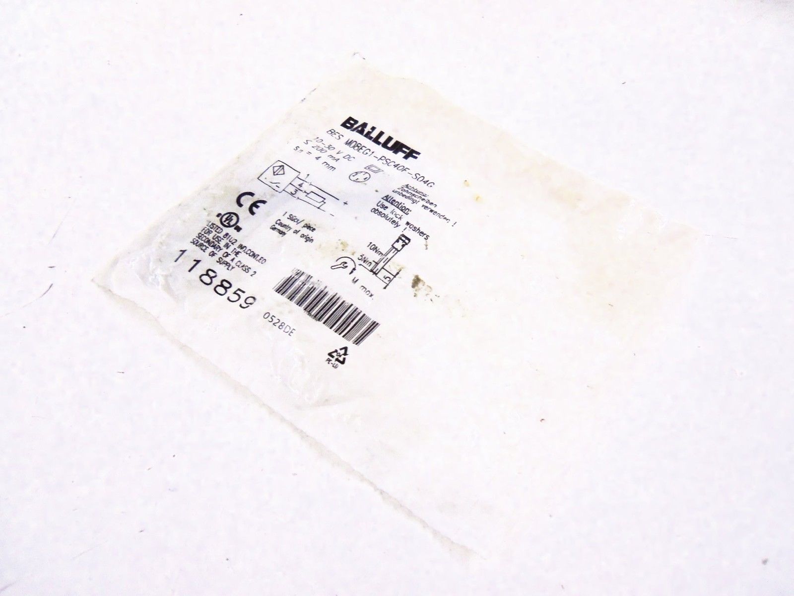 BALLUFF BES M08EG1-PSC40F-S04G *NEW IN FACTORY BAG*