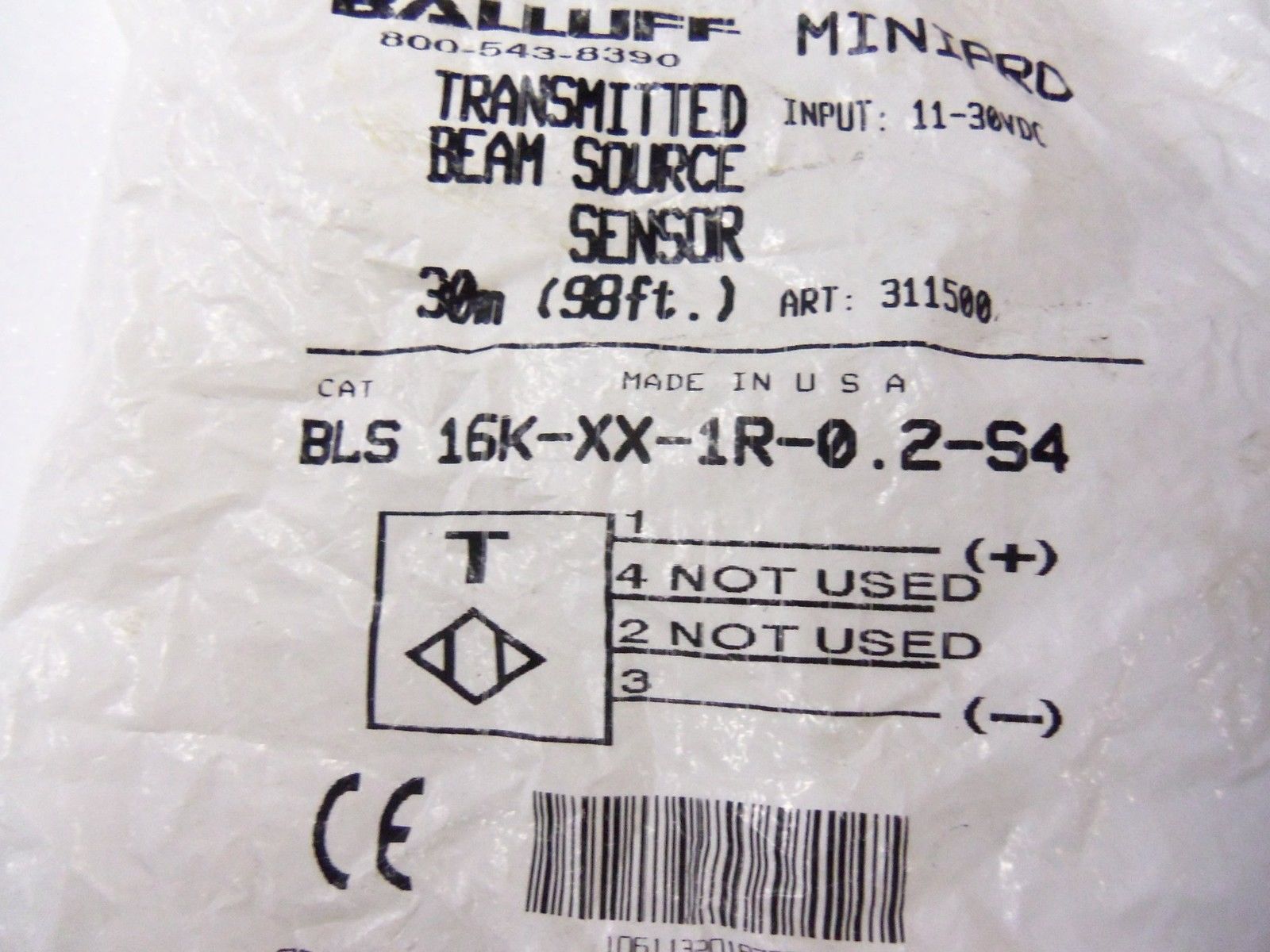 BALLUFF BLS 16K-XX-1R-0.2-S4 *NEW IN FACTORY BAG*