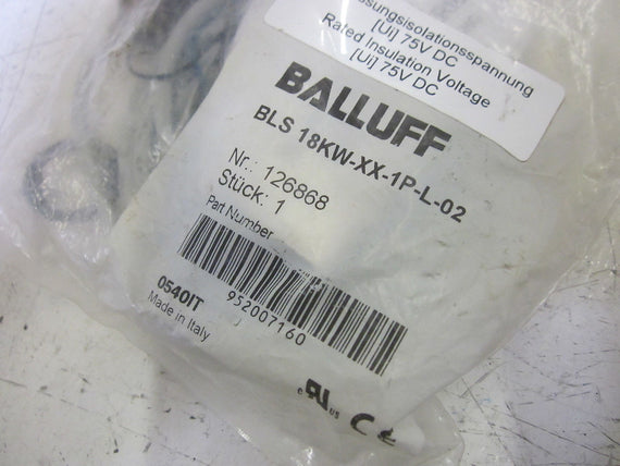 BALLUFF BLS 18KW-XX-1P-L-02 BEAM PHOTOELECTRIC EMITTER *NEW IN A FACTORY BAG*